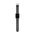 Black Snakeskin Pattern Watch Band | Apple Watch Strap