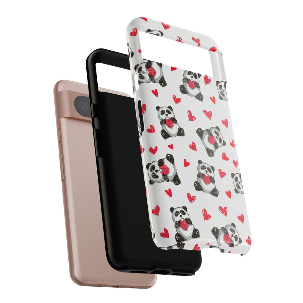 Cute Panda Pattern Phone Case — Tough Cases