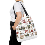 Ohio Illustrated Tote Bag — All-Over-Print Travel & Gift Tote