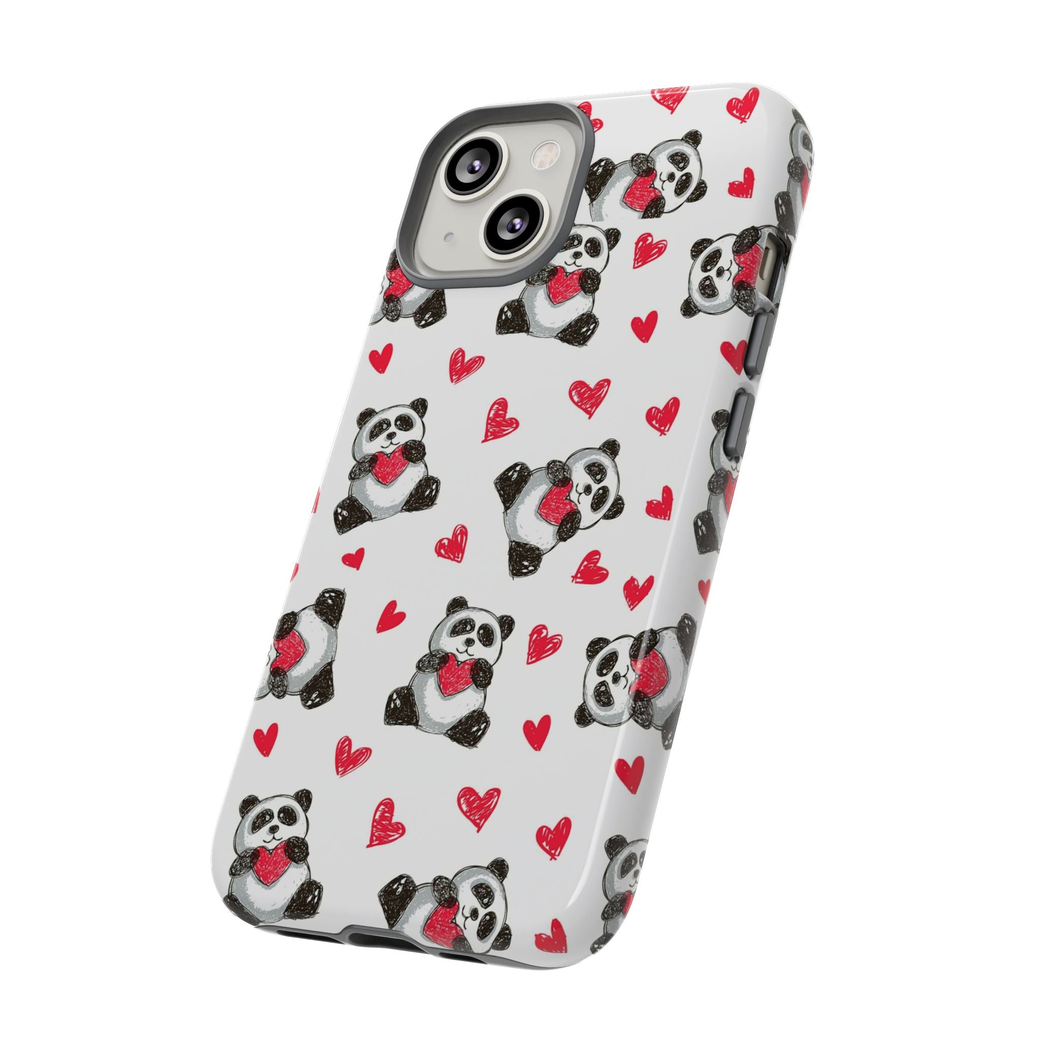 Cute Panda Pattern Phone Case — Tough Cases