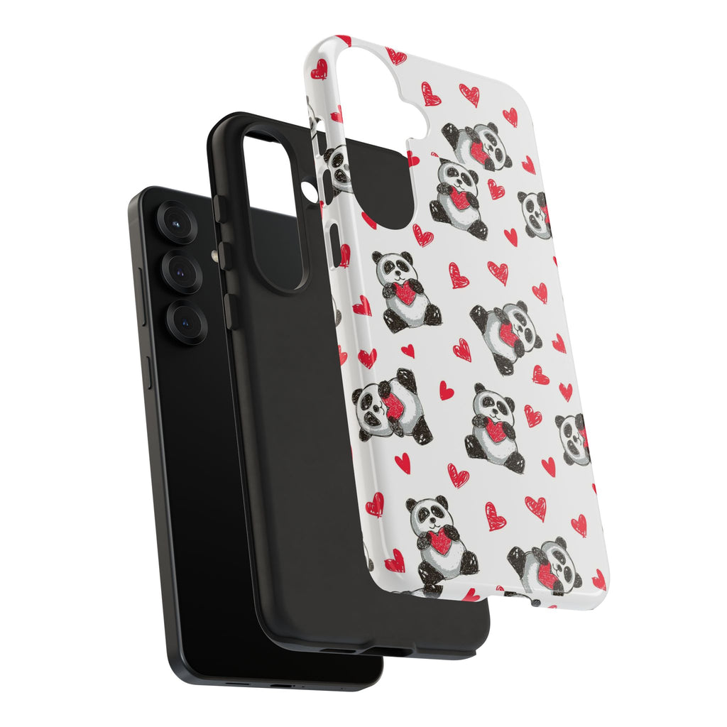 Cute Panda Pattern Phone Case — Tough Cases