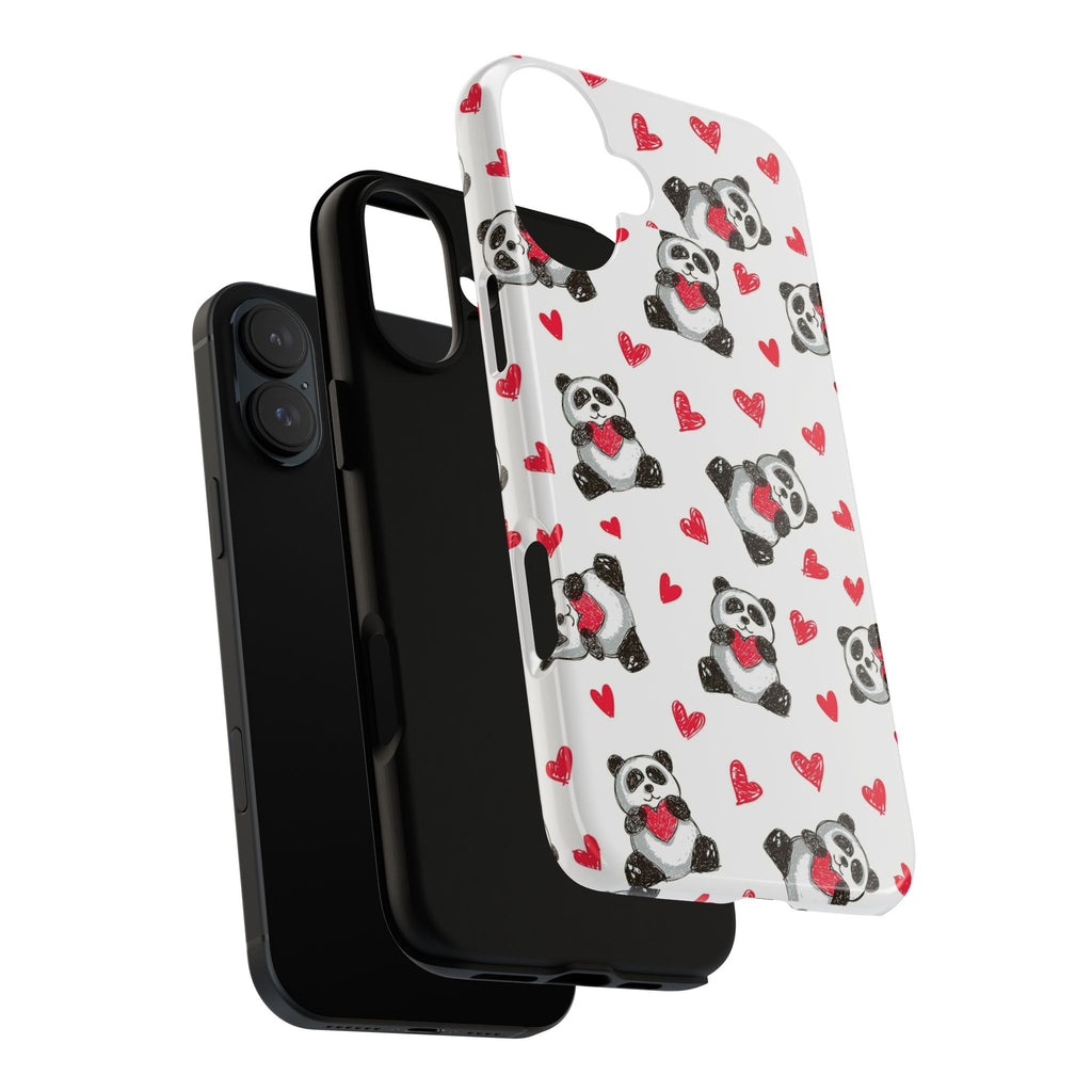 Cute Panda Pattern Phone Case — Tough Cases