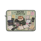 Macro Hamster Laptop Sleeve — Cute Finance-Themed Protective Case for Students & Analysts