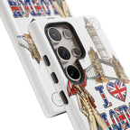 I Love London Illustrated Collage phone case | Tough Case