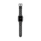 Black Snakeskin Pattern Watch Band | Apple Watch Strap