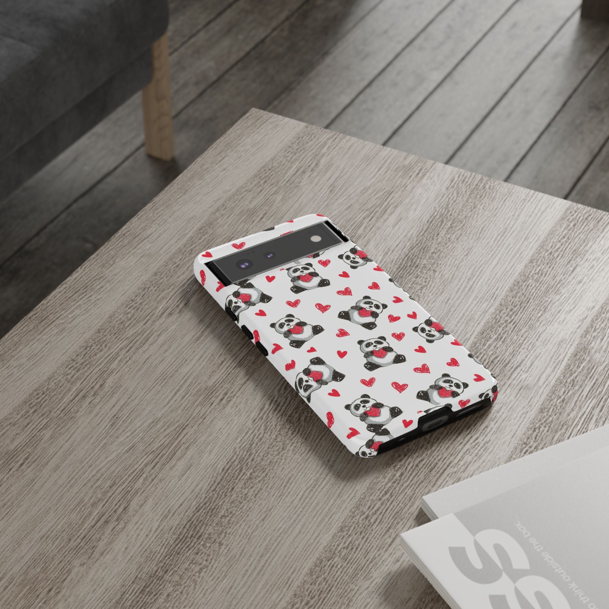Cute Panda Pattern Phone Case — Tough Cases