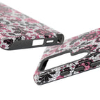 Floral Lace Pink & Black - Phone Case