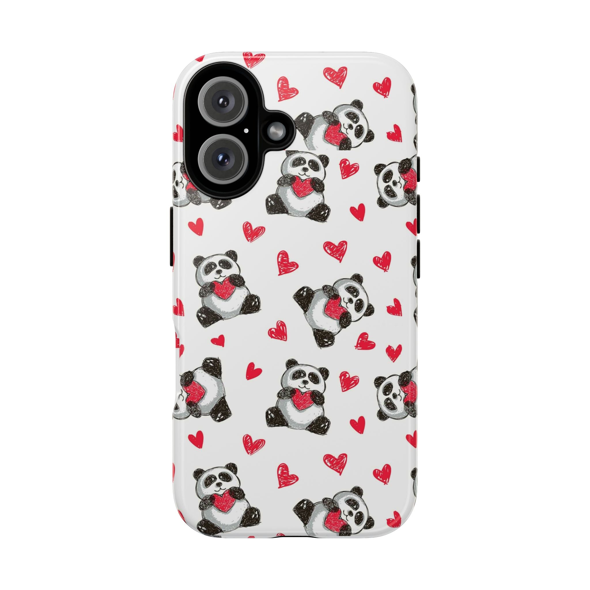 Cute Panda Pattern Phone Case — Tough Cases