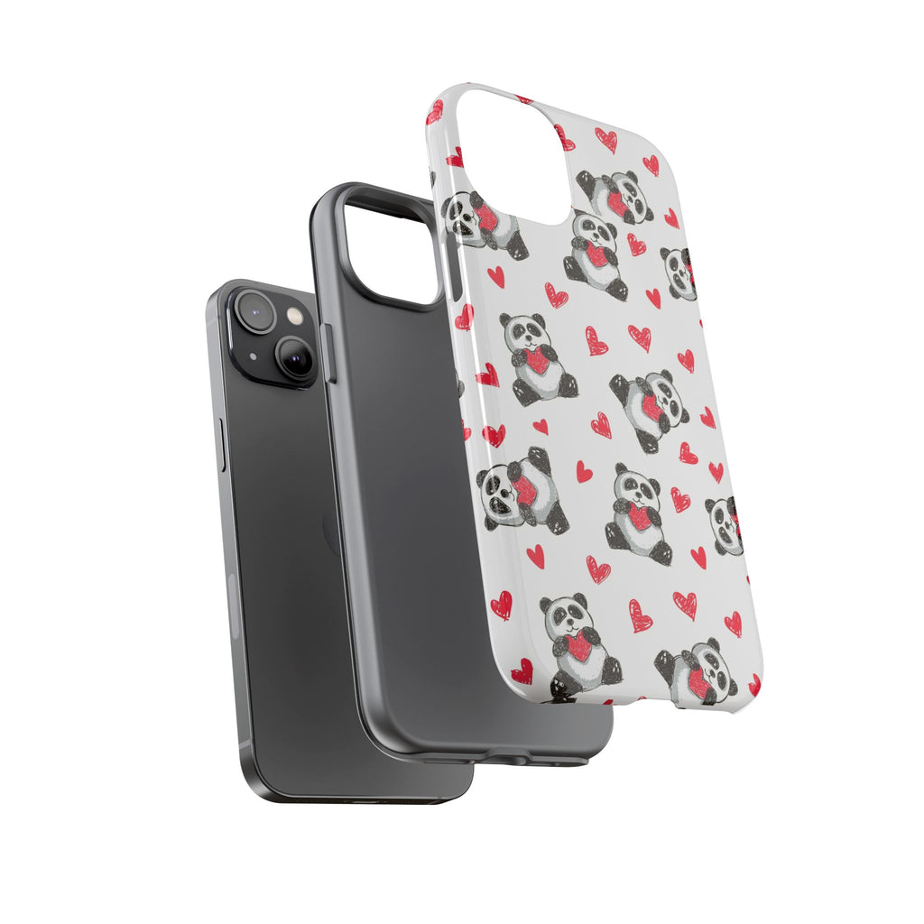 Cute Panda Pattern Phone Case — Tough Cases
