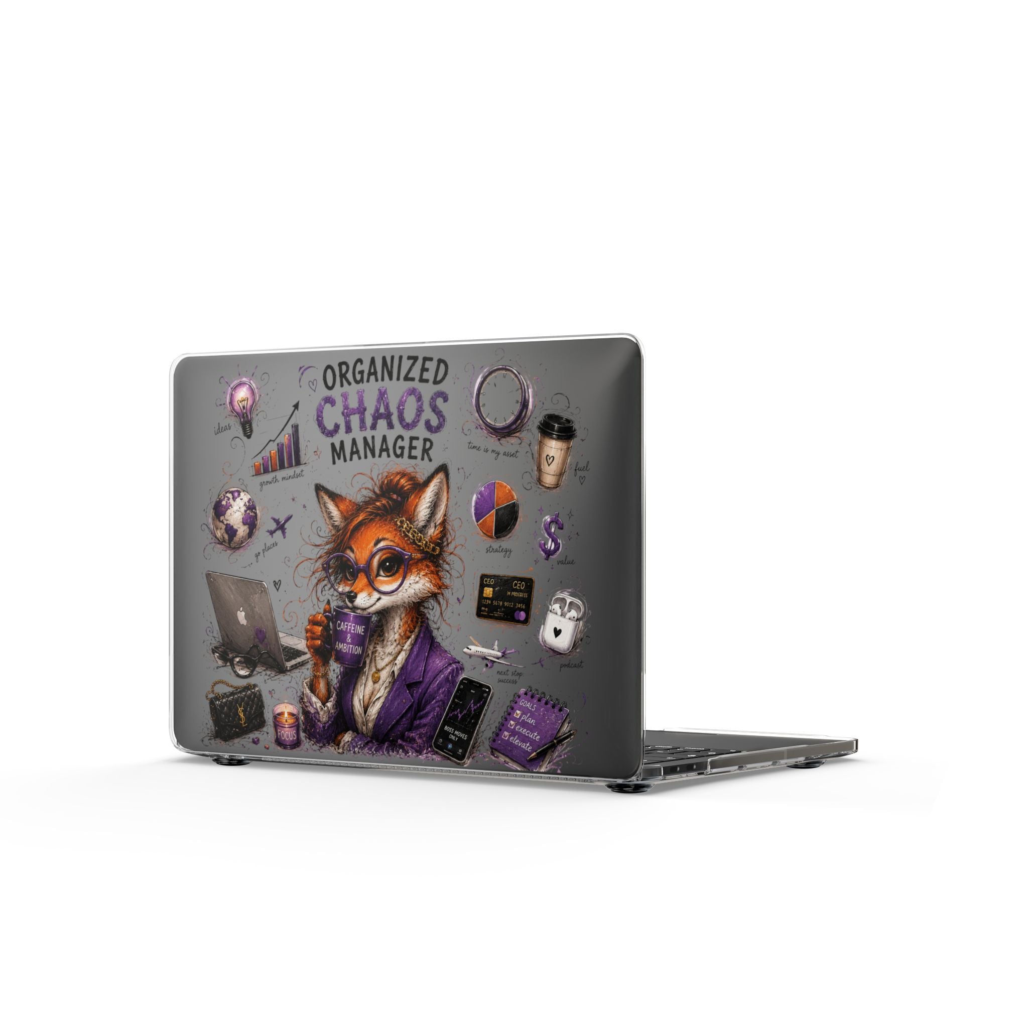 Organized Chaos Manager - Clear MackBook Case