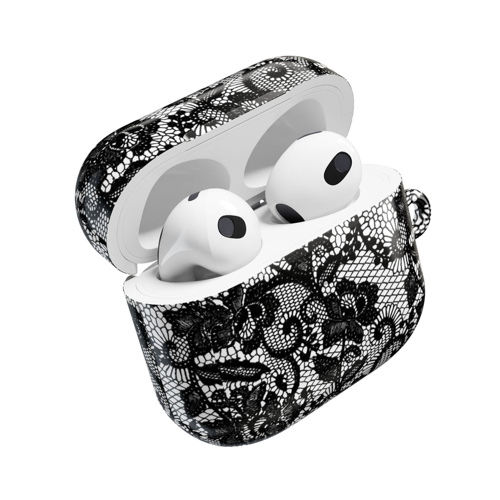 Black Floral Lace - AirPod Case