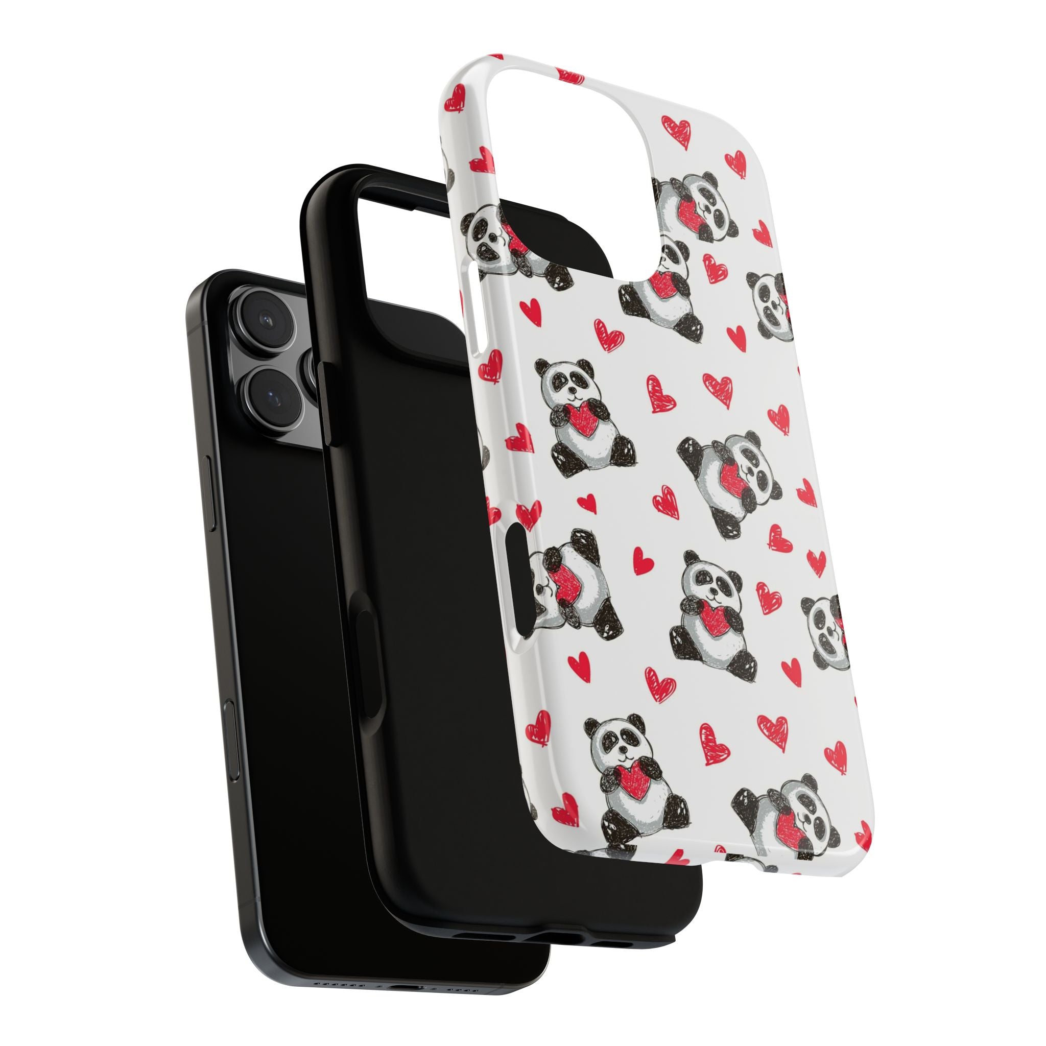 Cute Panda Pattern Phone Case — Tough Cases