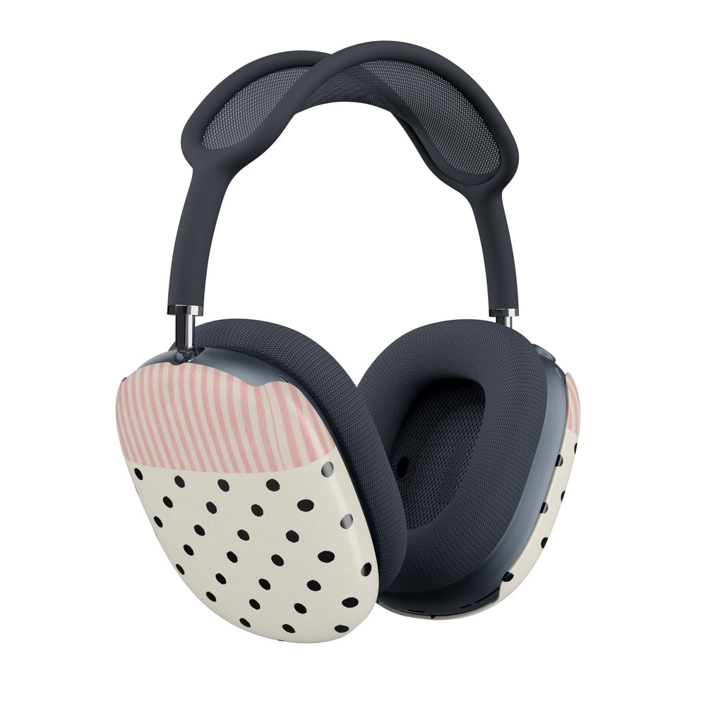 Polka Dot Pink Stripe - AirPod Max Covers