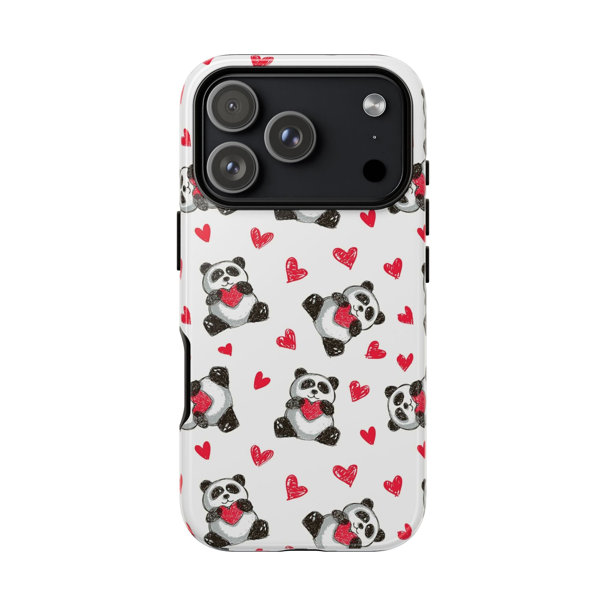 Cute Panda Pattern Phone Case — Tough Cases