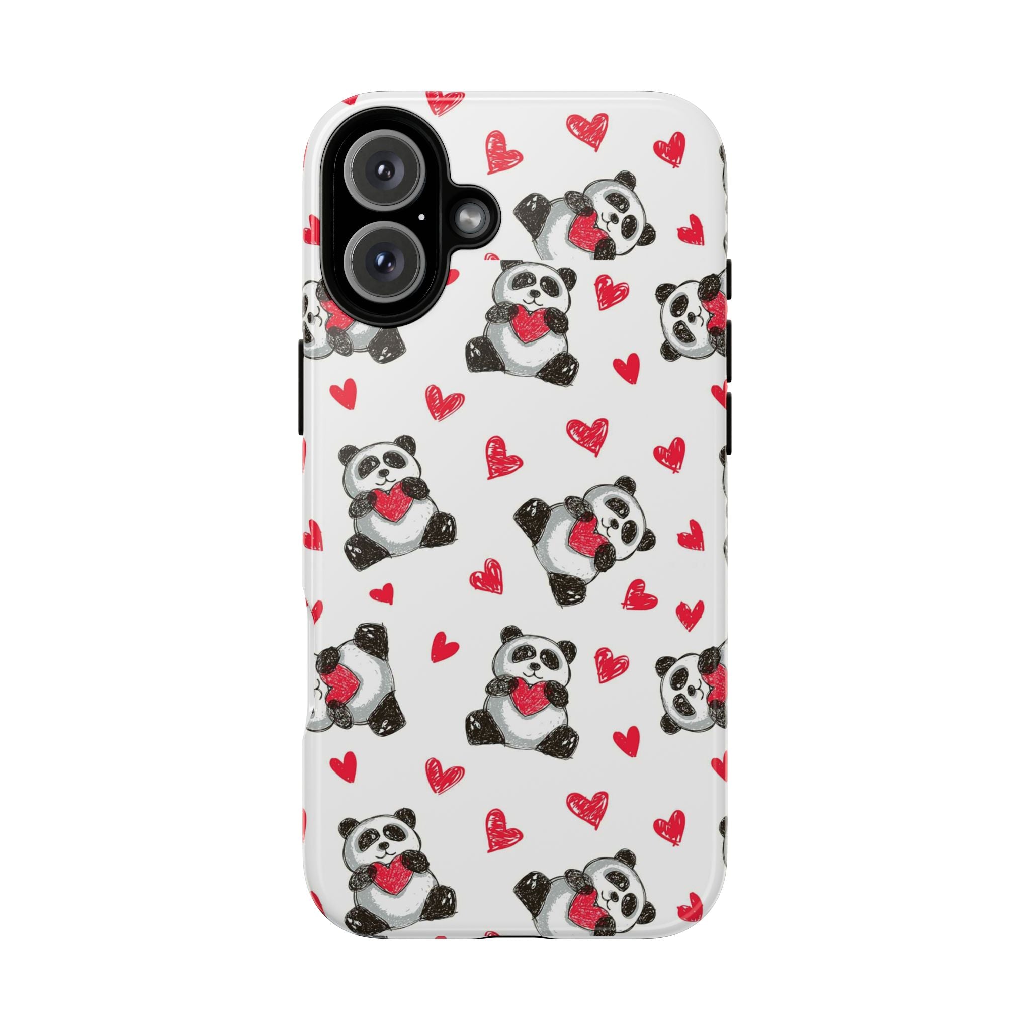 Cute Panda Pattern Phone Case — Tough Cases