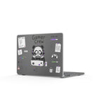 Gamer Crew Matte MacBook Case — Cute Panda Gaming Laptop Skin with Controller & Stickers