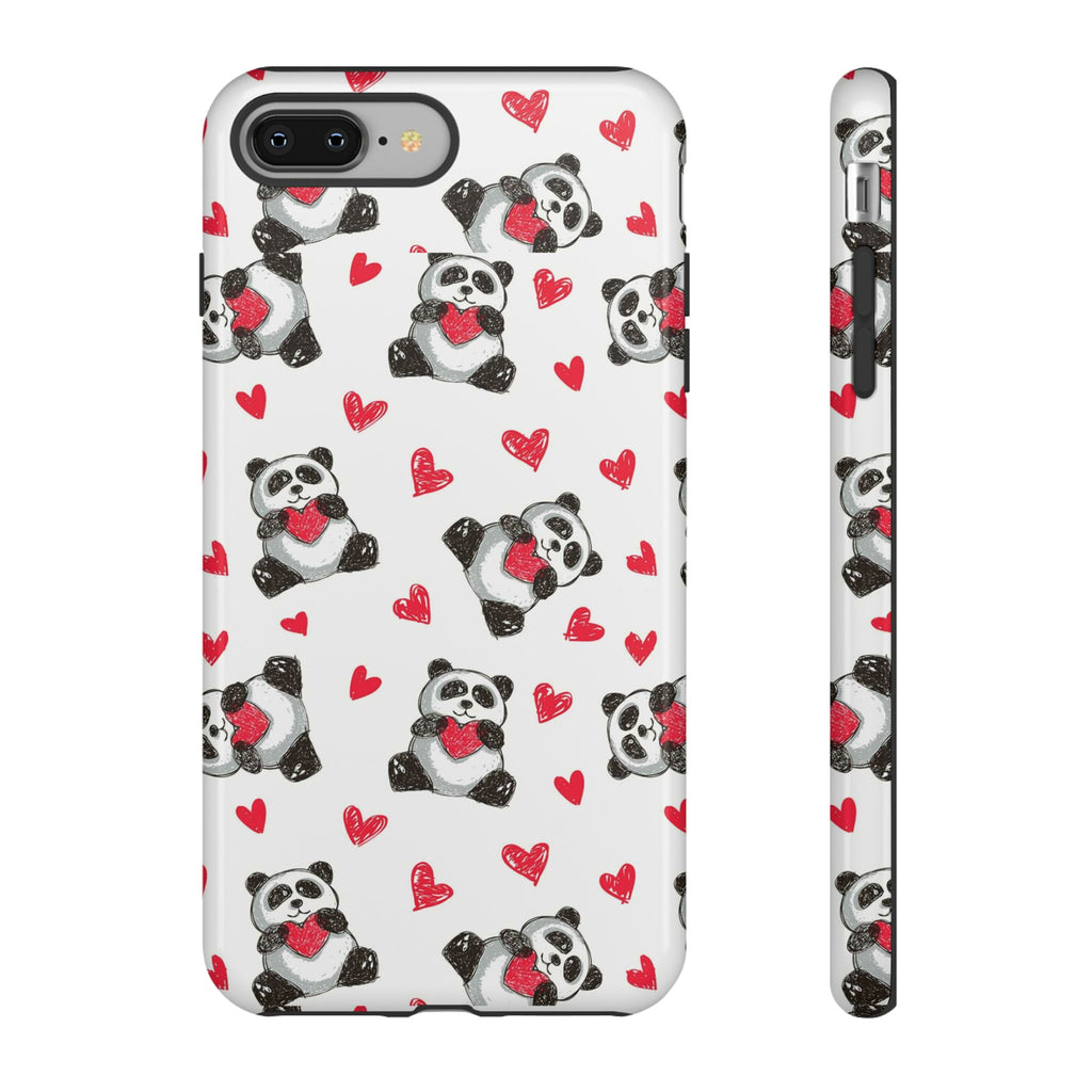 Cute Panda Pattern Phone Case — Tough Cases