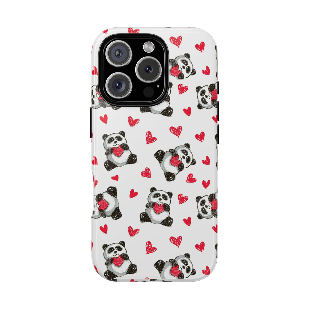 Cute Panda Pattern Phone Case — Tough Cases