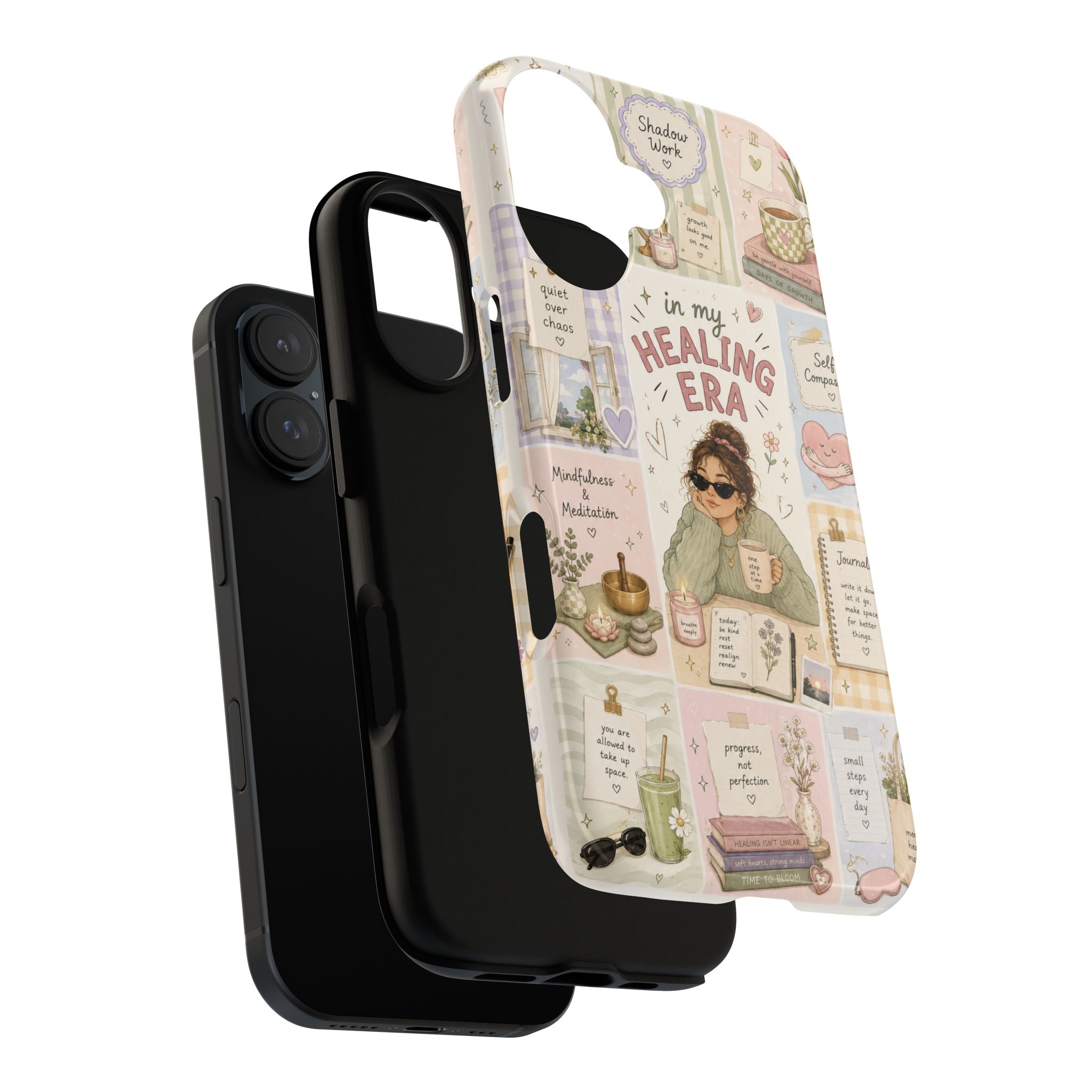 Phone Case — "In My Healing Era" Self-Care Collage