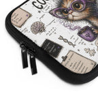 Cognitive Cat Laptop Sleeve — Cute Psychology-Themed Protective Case