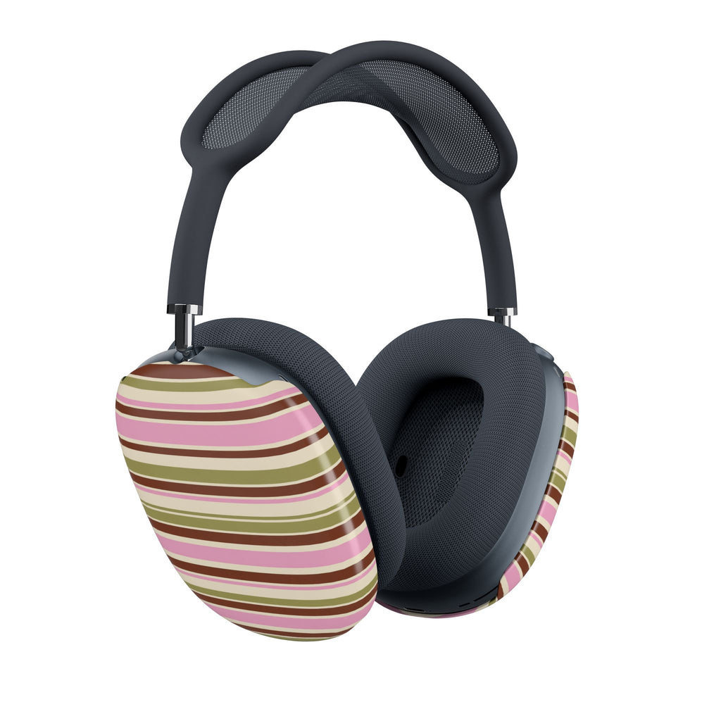 Striped Pink & Olive - AirPod Max Case