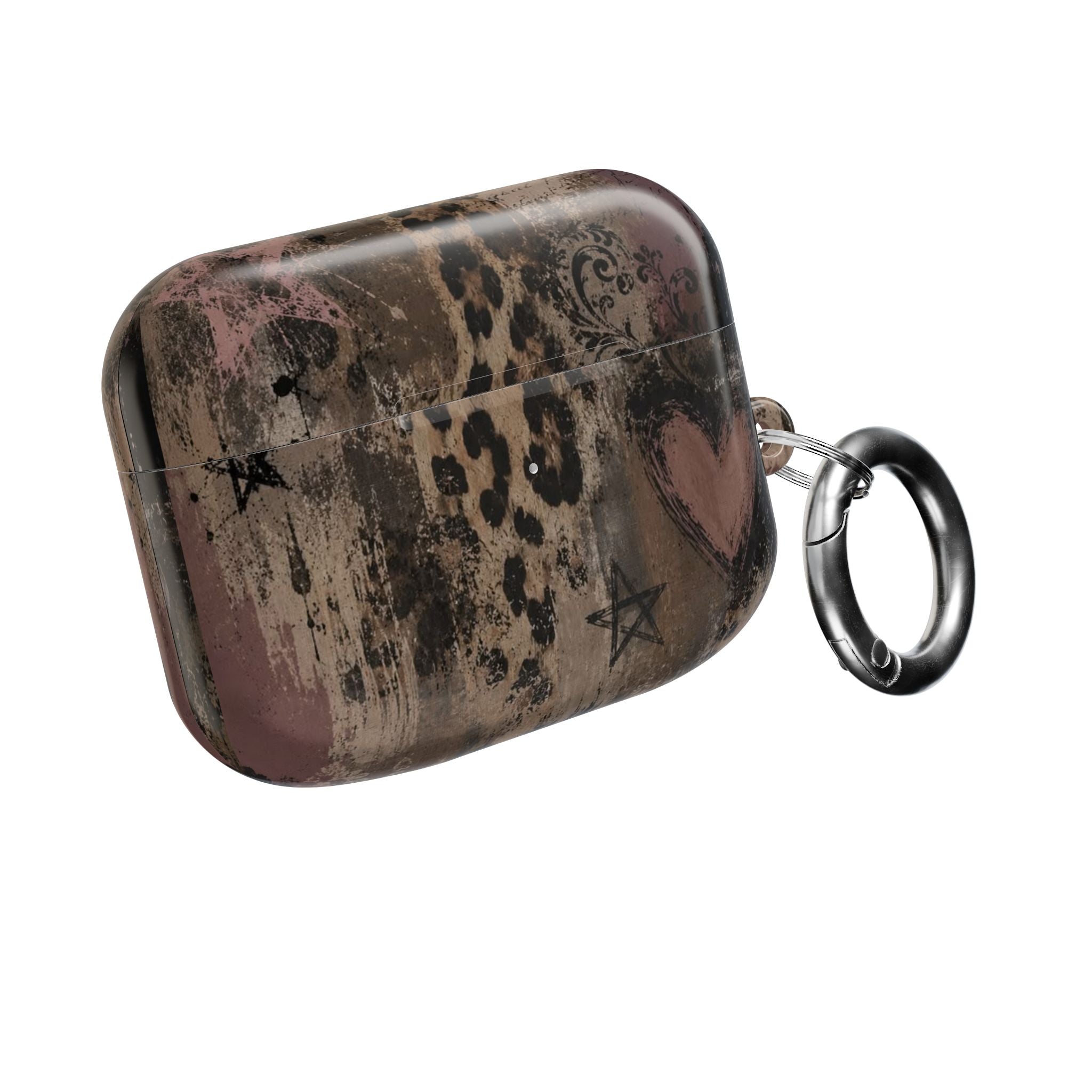 Leopard Heart AirPod Case — Vintage Glam Protective Cover