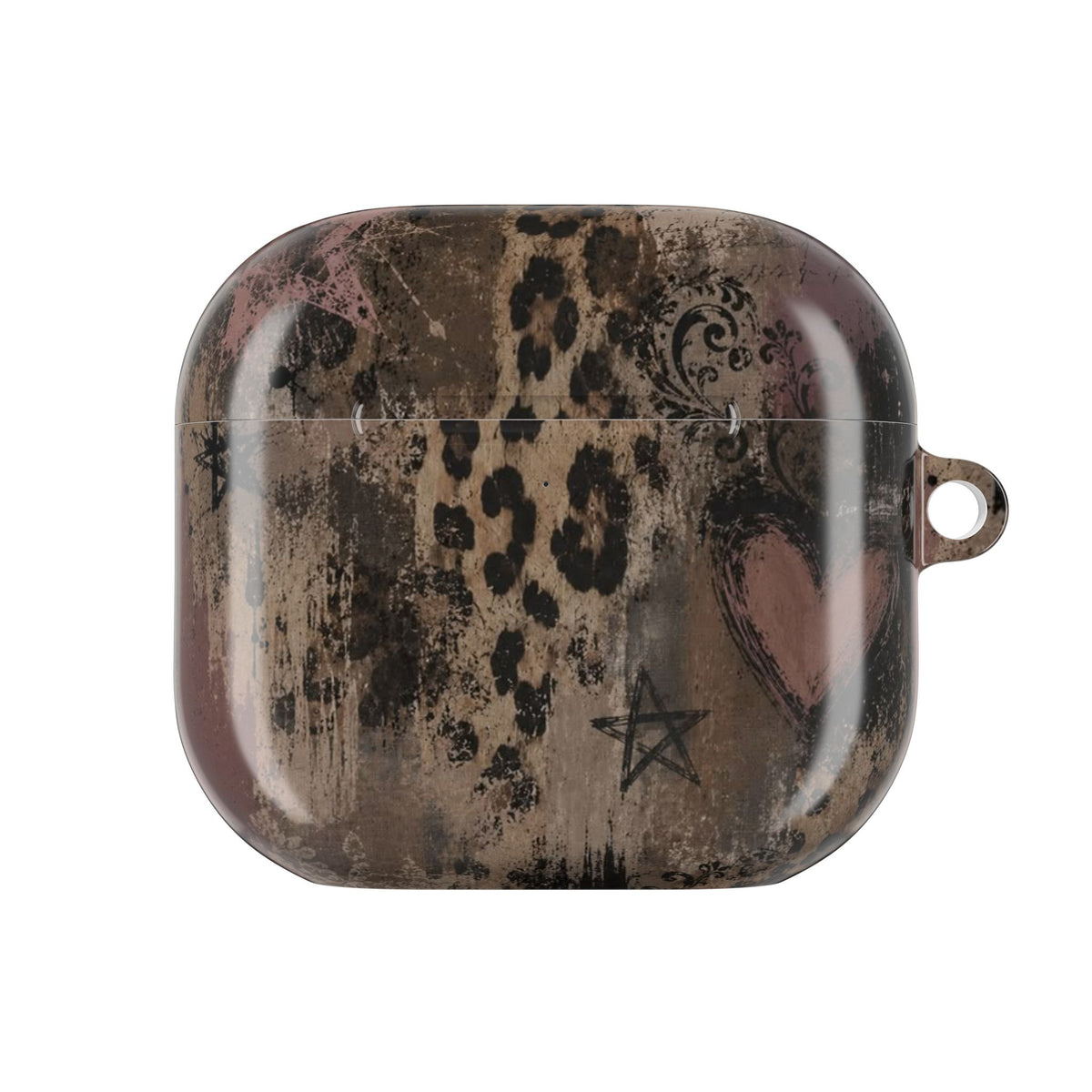 Funda AirPods Corazón de Leopardo — Cubierta Protectora Glamour Vintage