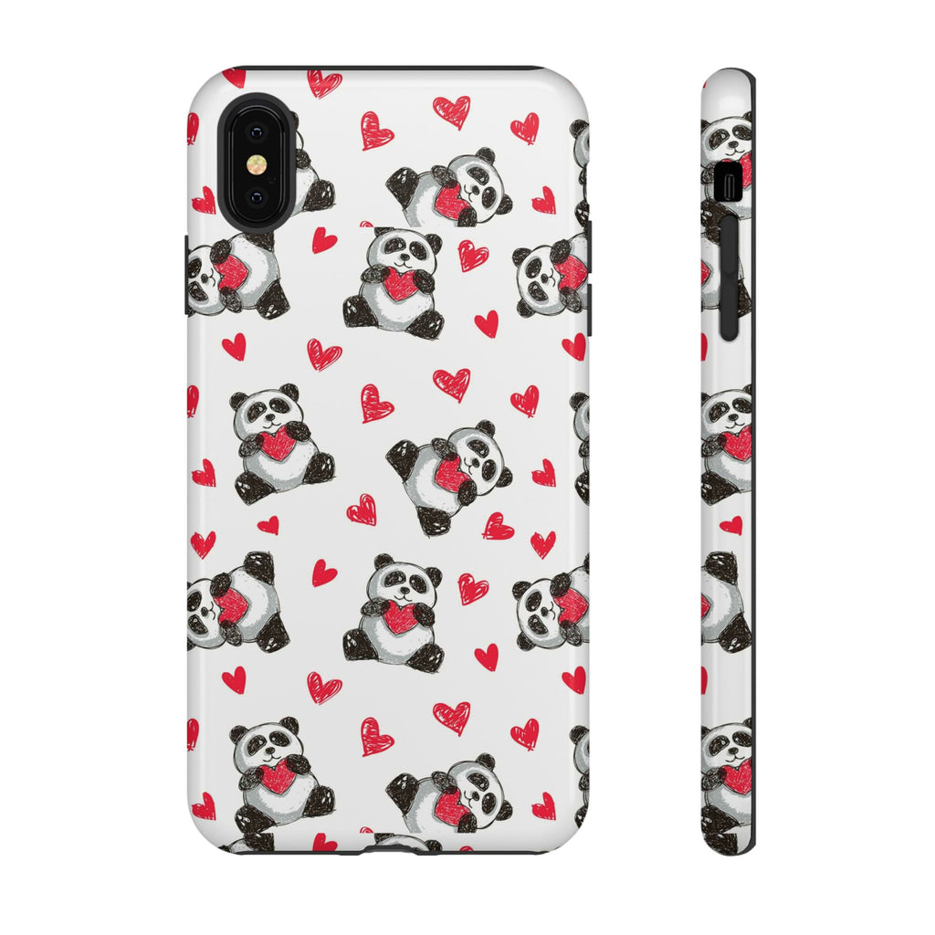 Cute Panda Pattern Phone Case — Tough Cases