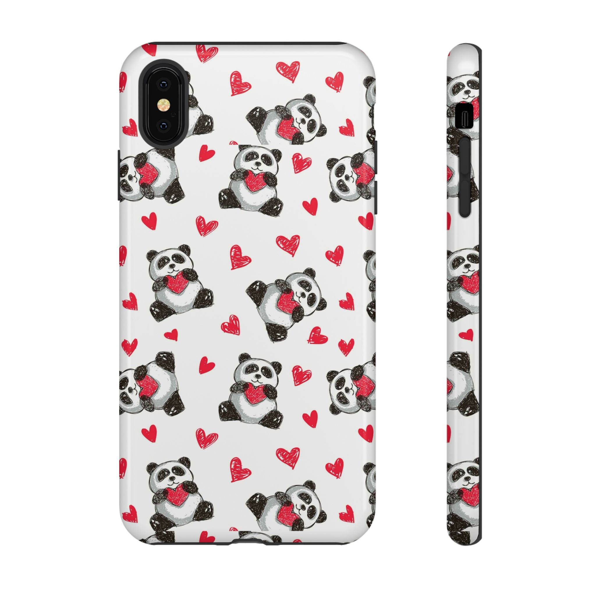 Cute Panda Pattern Phone Case — Tough Cases