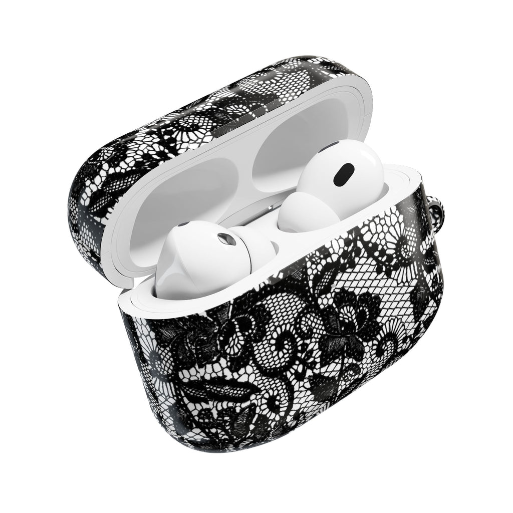 Black Floral Lace - AirPod Case