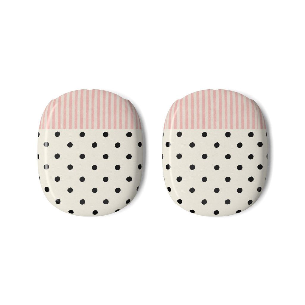 Polka Dot Pink Stripe - AirPod Max Covers