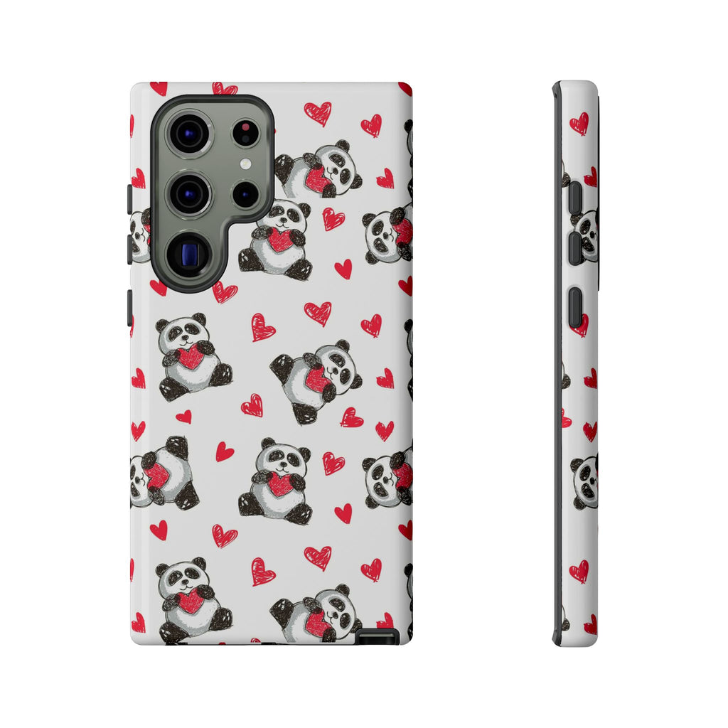Cute Panda Pattern Phone Case — Tough Cases