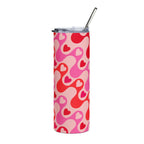 Retro Valentine - Stainless Steel Travel Cup - 20oz