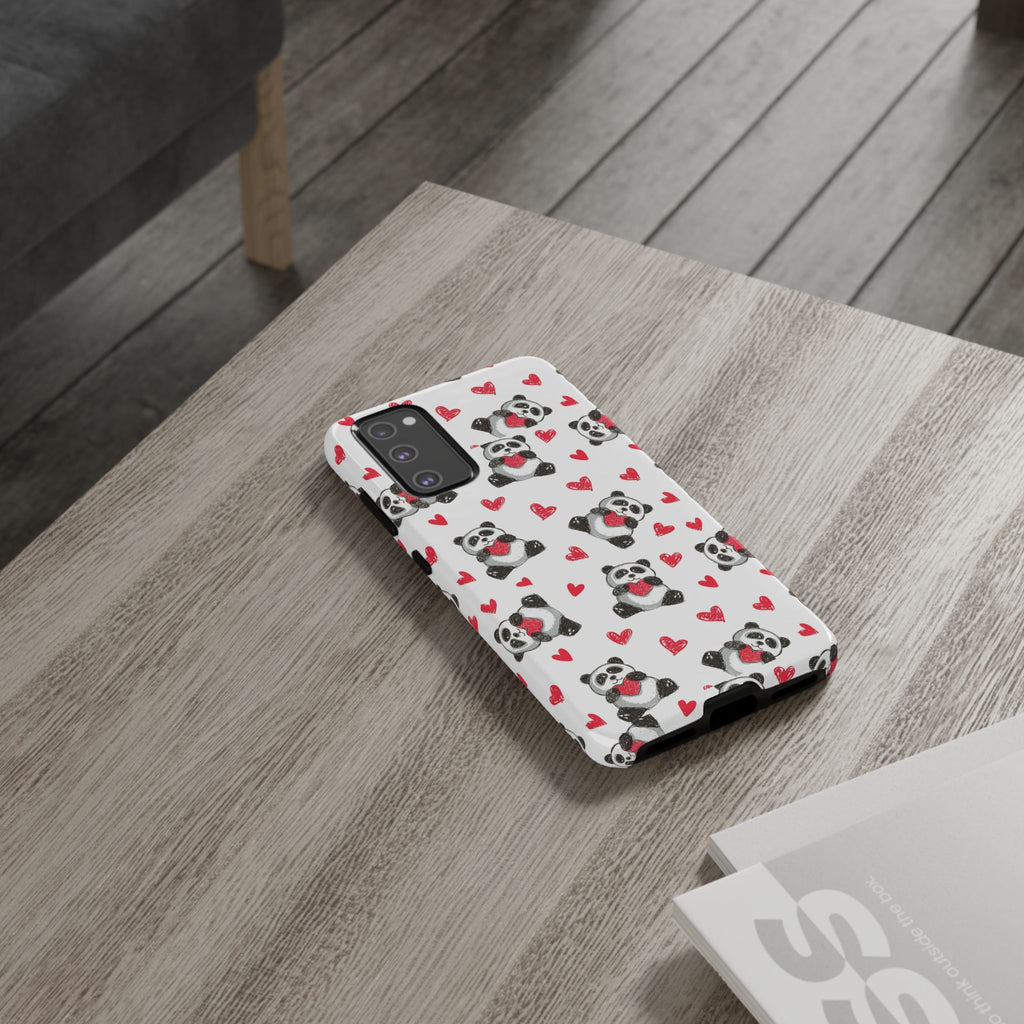 Cute Panda Pattern Phone Case — Tough Cases