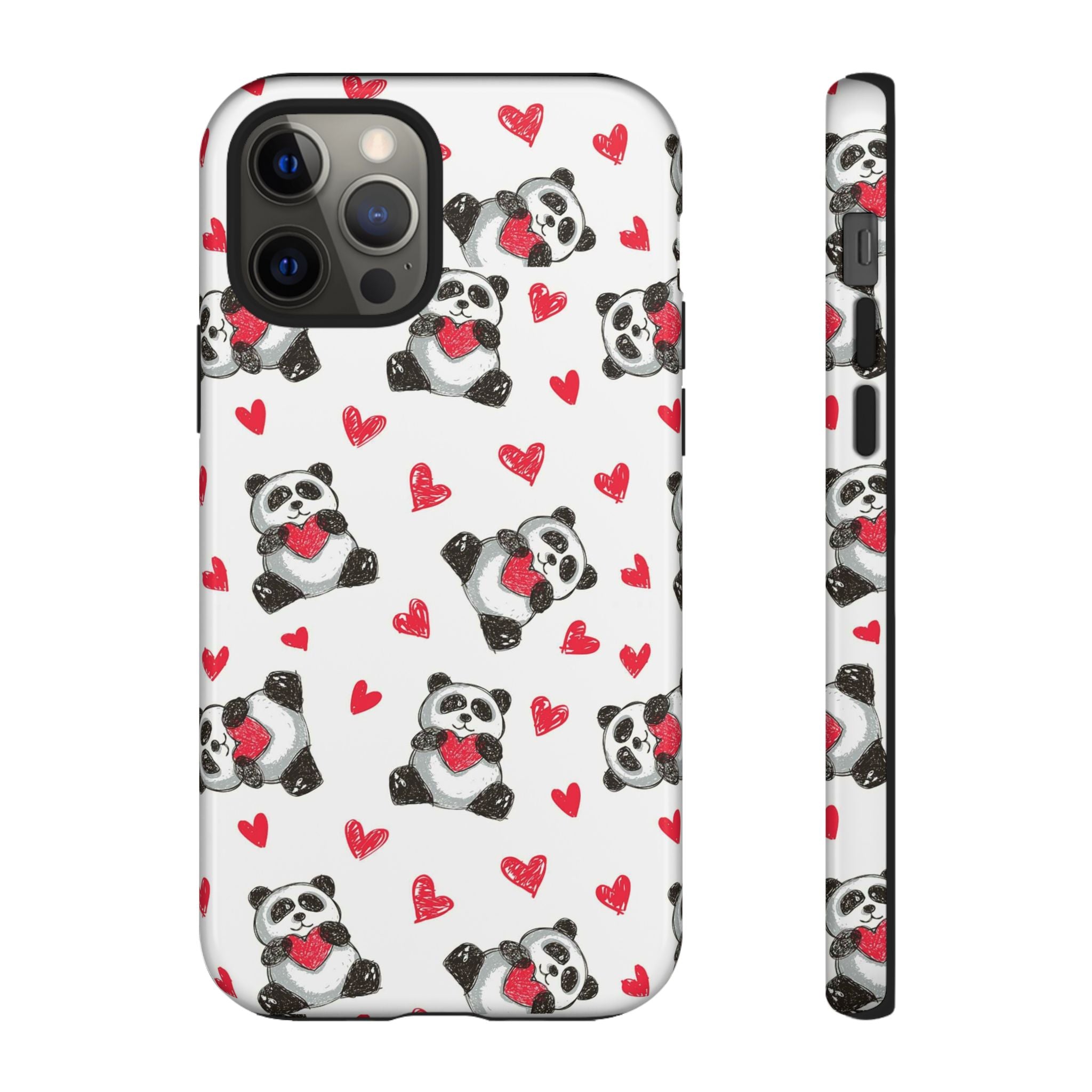 Cute Panda Pattern Phone Case — Tough Cases