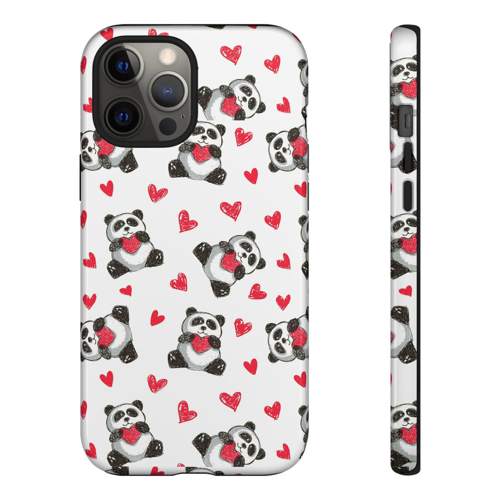 Cute Panda Pattern Phone Case — Tough Cases