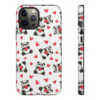 Cute Panda Pattern Phone Case — Tough Cases