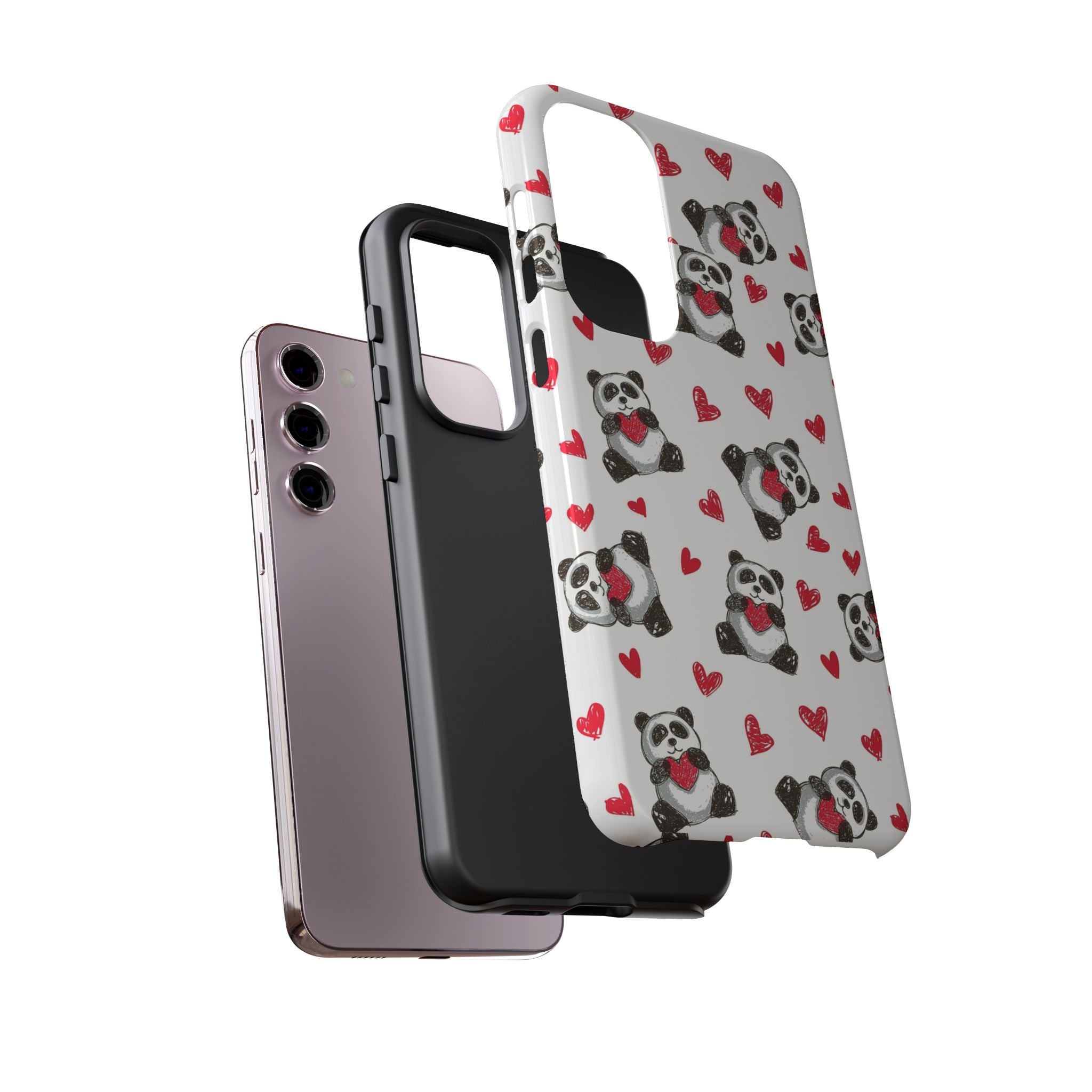 Cute Panda Pattern Phone Case — Tough Cases