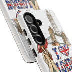 I Love London Illustrated Collage phone case | Tough Case