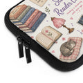 Slow Reader Club Laptop Sleeve — Cozy Bookish Book Lover Sleeve