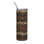 20oz Snake Print Stainless Steel Tumbler – Insulated Travel Cup
