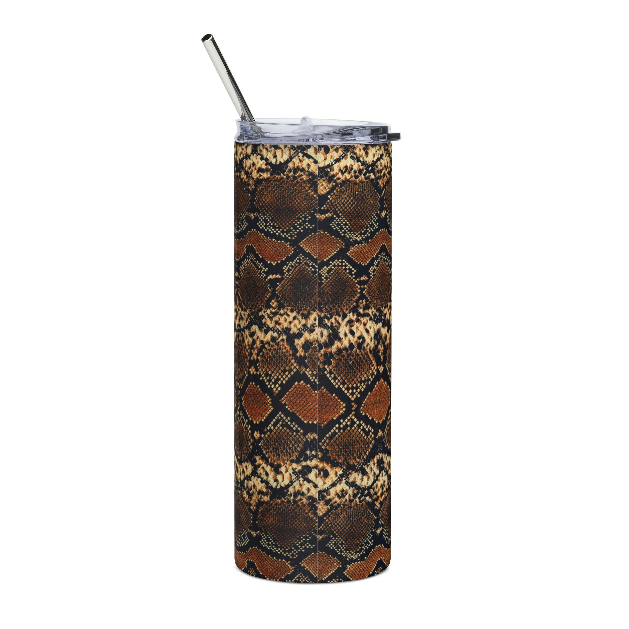 20oz Snake Print Stainless Steel Tumbler – Insulated Travel Cup