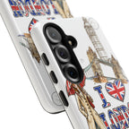 I Love London Illustrated Collage phone case | Tough Case