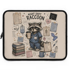 Night Shift Raccoon Nurse Laptop Sleeve — Cute Medical Team Gift