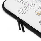 Comp Sci Crew Laptop Sleeve — Cute Fluffy Programmer Illustration