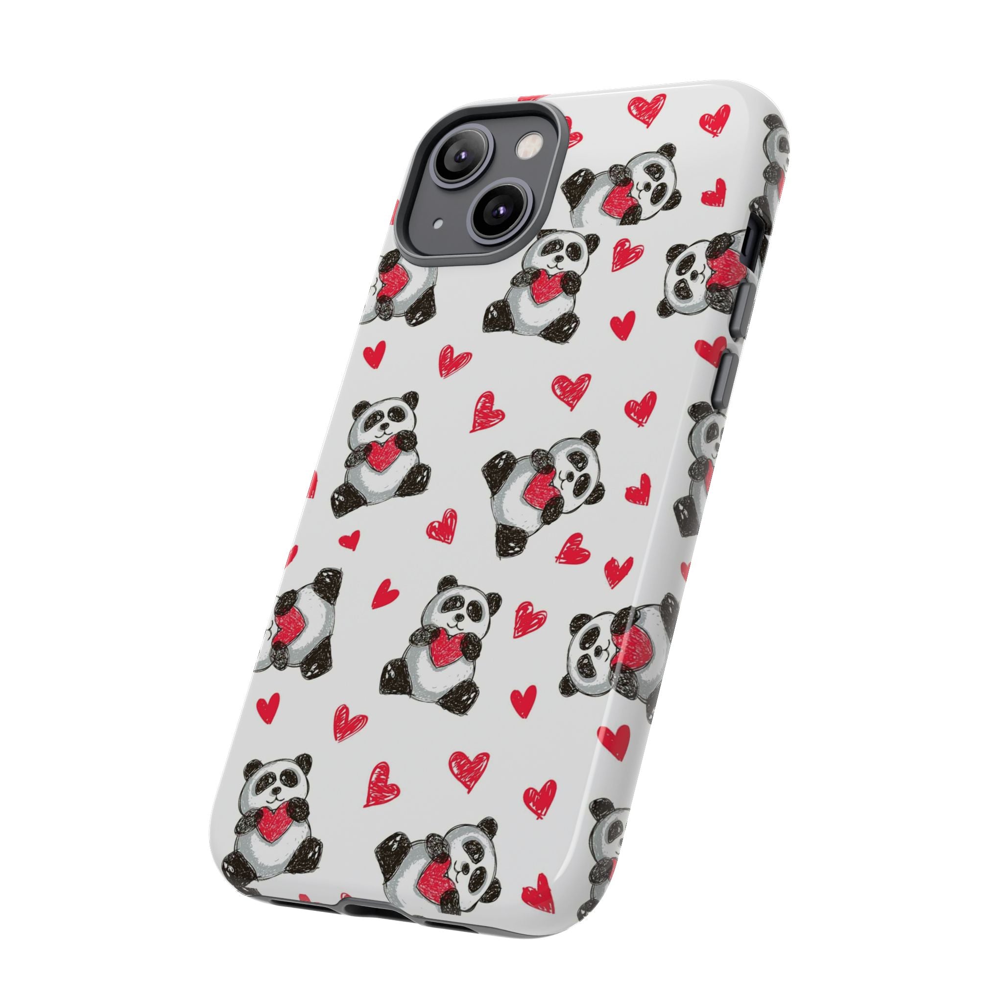 Cute Panda Pattern Phone Case — Tough Cases