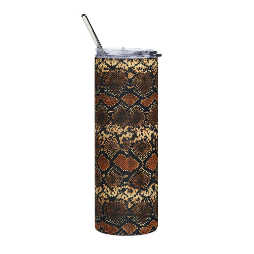 20oz Snake Print Stainless Steel Tumbler – Insulated Travel Cup