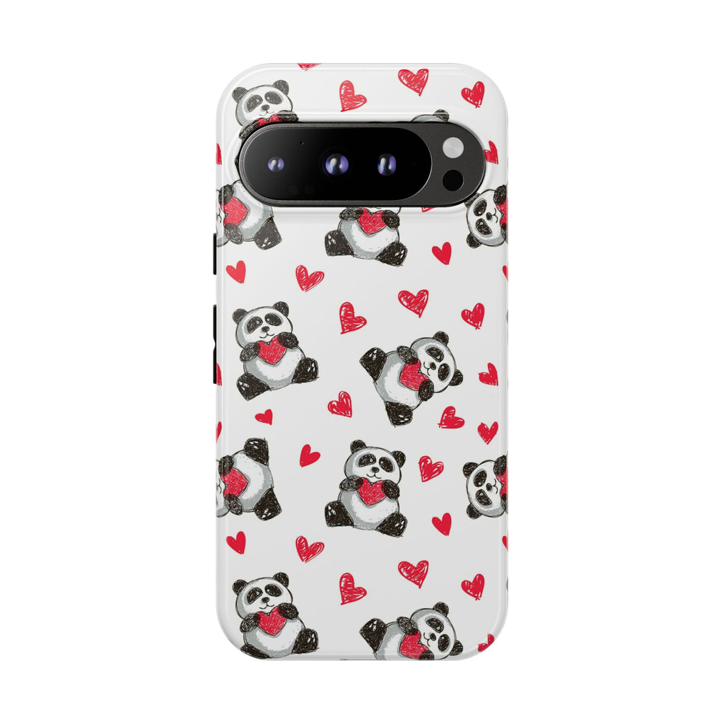 Cute Panda Pattern Phone Case — Tough Cases