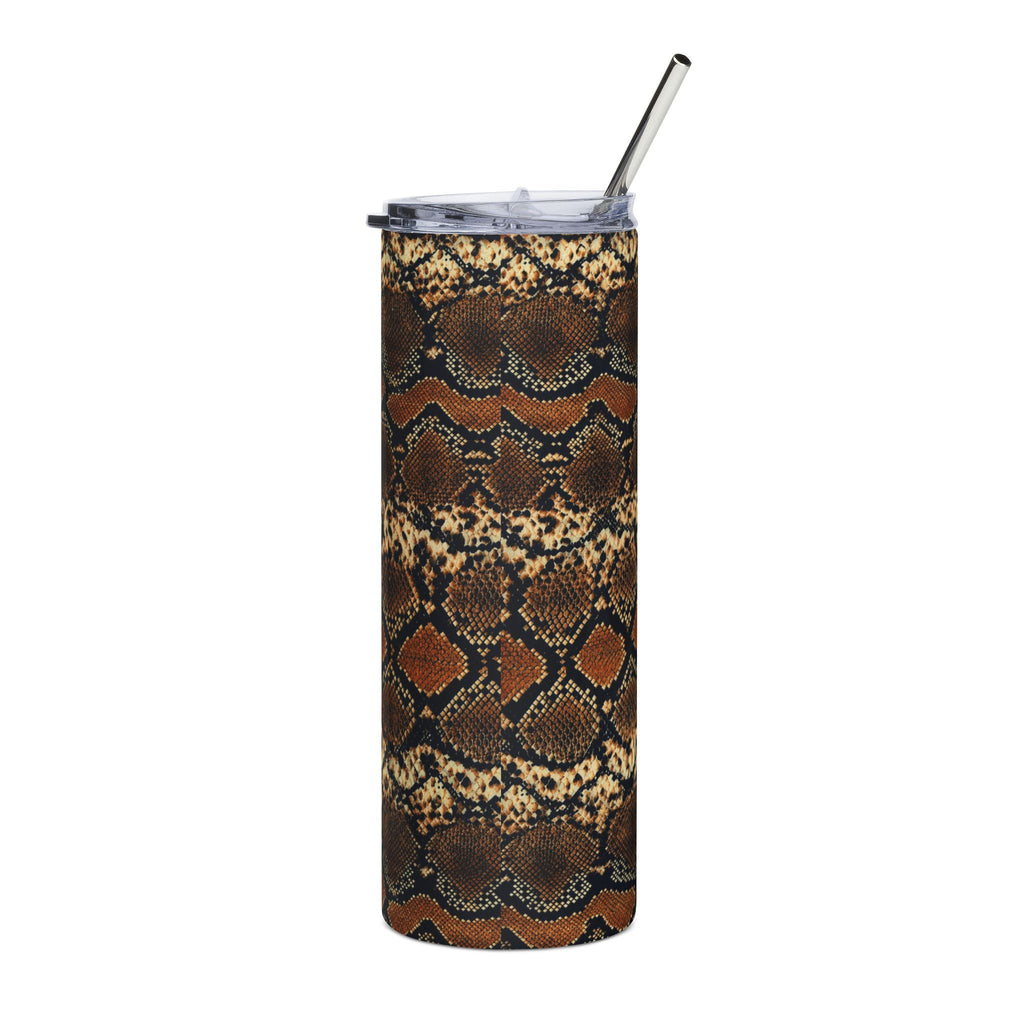 20oz Snake Print Stainless Steel Tumbler – Insulated Travel Cup