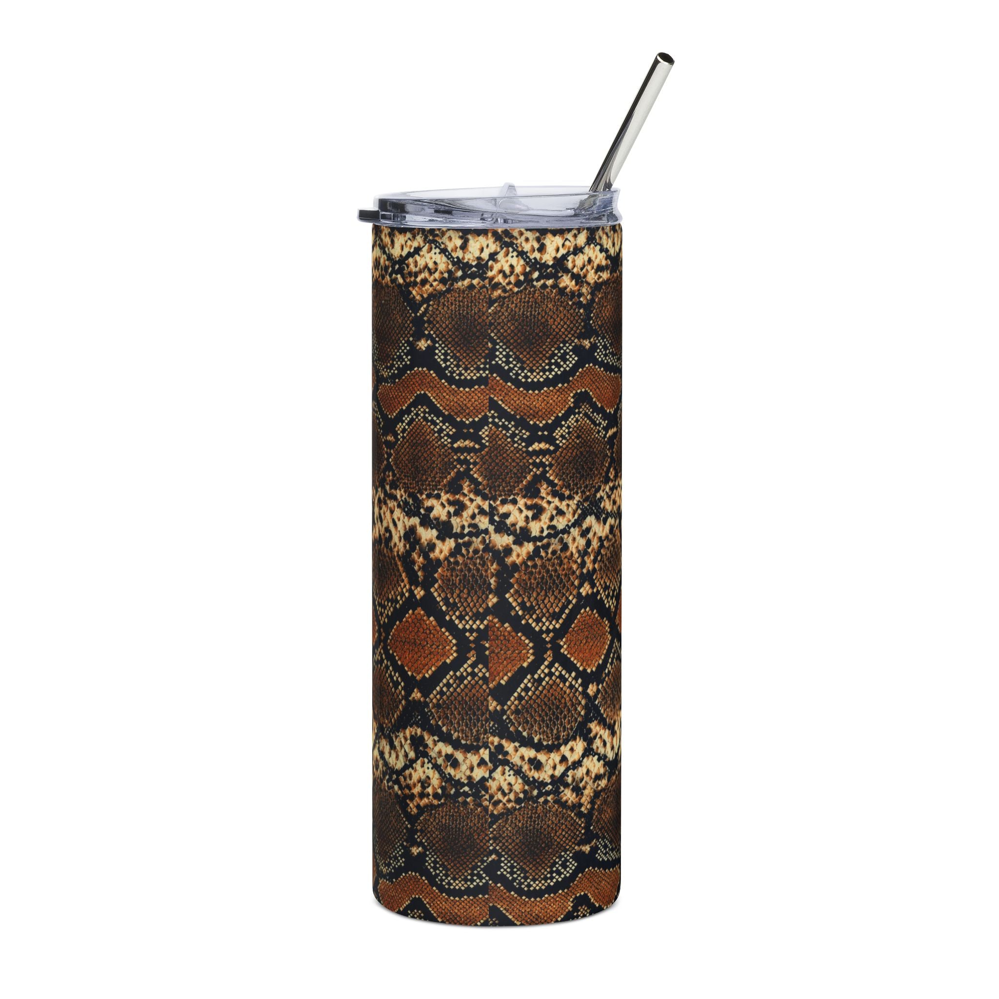 20oz Snake Print Stainless Steel Tumbler – Insulated Travel Cup